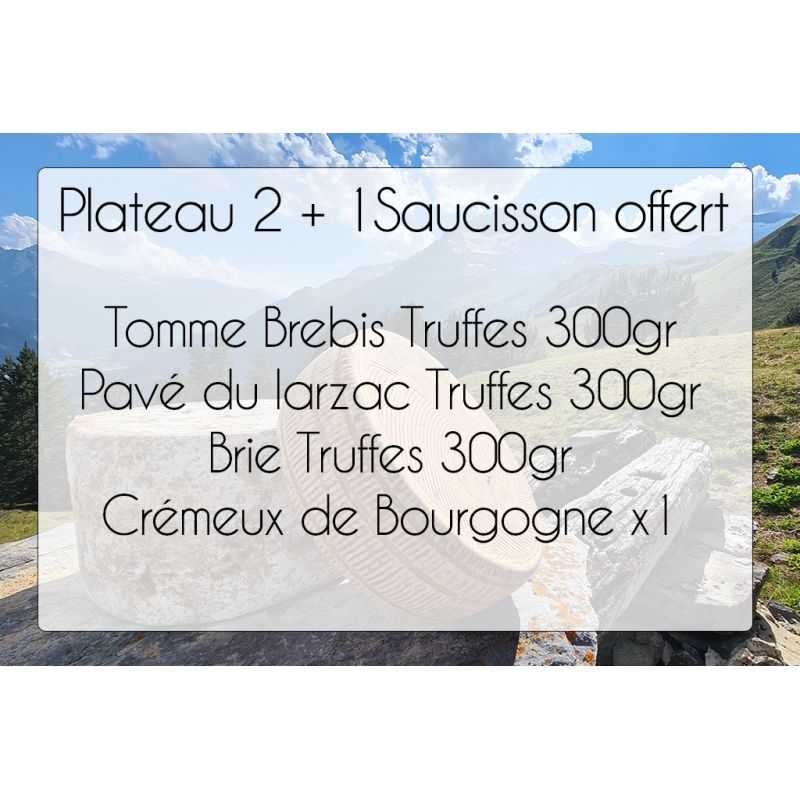 Plateau 2 Truffes Noël 2023 + 1 Saucisson offert